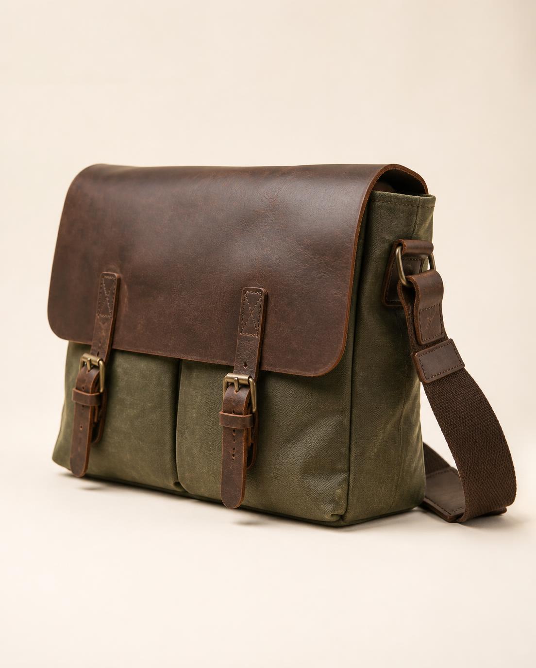 Field Messenger — custom manufactured daily use bag
