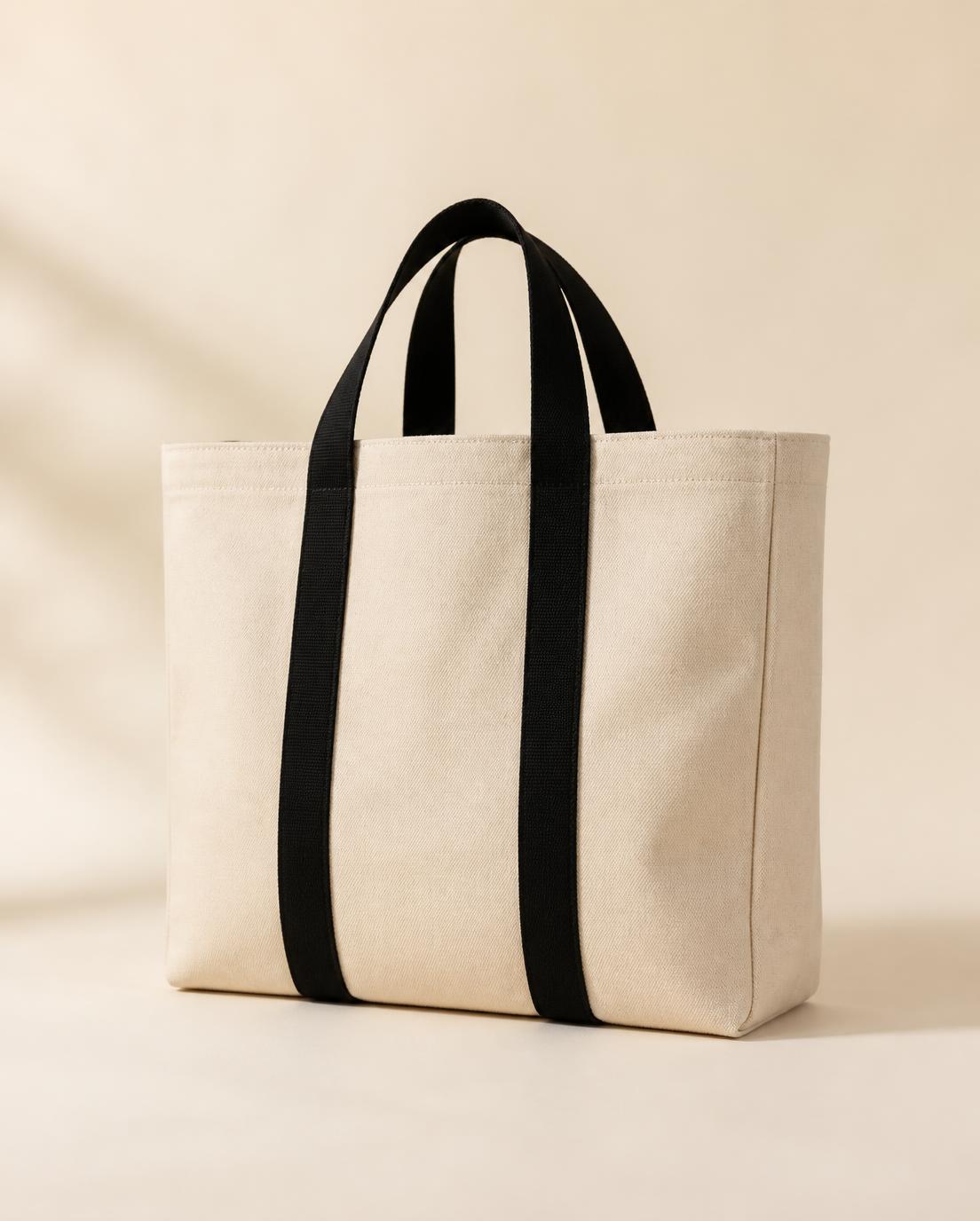 Studio Canvas Tote — custom manufactured daily use bag